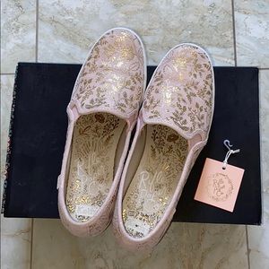 Keds x Rifle Paper Triple Decker Forest Blush 8.5